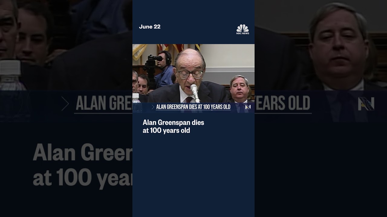 Alan Greenspan, influential Federal Reserve chairman, dies at 100 Alan Greenspan, influential Federal Reserve chairman, dies at 100