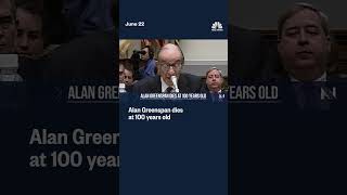 Alan Greenspan, influential Federal Reserve chairman, dies at 100