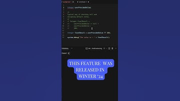 Salesforce Apex - Null Coalescing Operator #salesforce #apex #coding #programming  #code