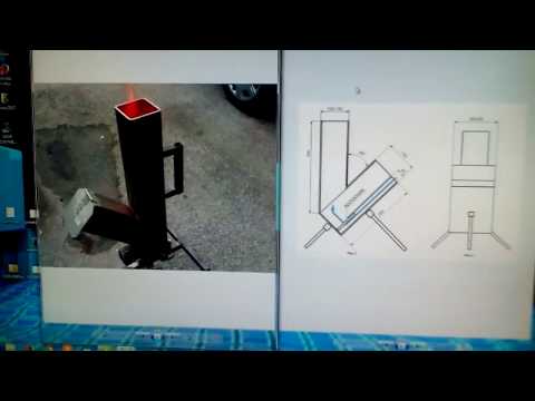 Как сделать ракетную печь своими руками видео