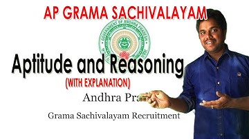 Aptitude and Reasoning with Explanation - Part 01 | AP Gramasachivalayam | Purushotam Academy