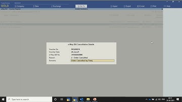 Cancel e-Way Bill using TallyPrime
