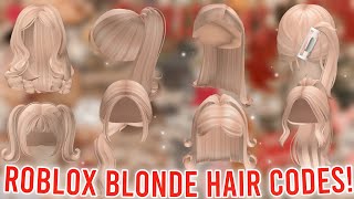 Aesthetic BLONDE HAIR CODES! *WITH LINKS* | ROBLOX BLOXBURG BROOKHAVEN BERRY AVENUE