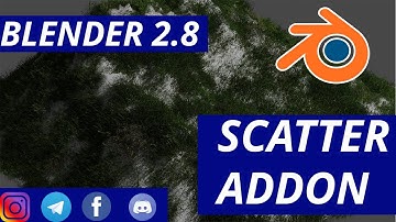 Blender 2.8  Scatter addon