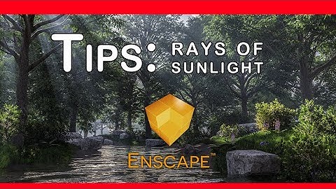 Enscape for SketchUp - Tutorial Tips Create Rays of Sunlight | Enscape 2.5 [8/100]