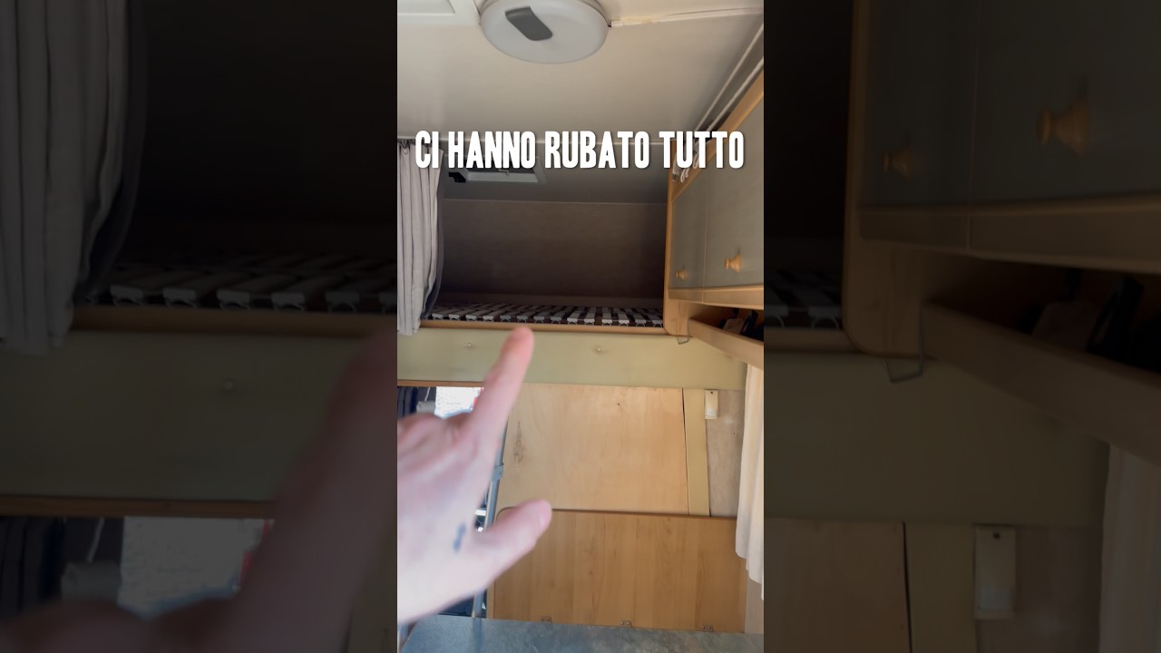 Dei ladri ci hanno svaligiato il camper… #camper #vanlife #travel