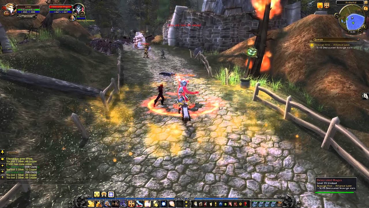 Scourge First Alliance Later Quest Playthrough - Western Plaguelands