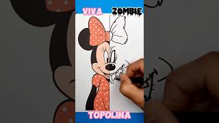 Disegno Topolina Zombie topolino disney disegnare comedisegnare zombie shorts arte arte