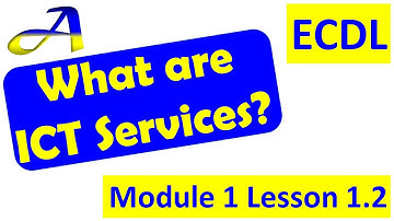 ICT Services, Lesson 1.2 ECDL/ICDL Module 1, Computer essentials, Computers and Devices