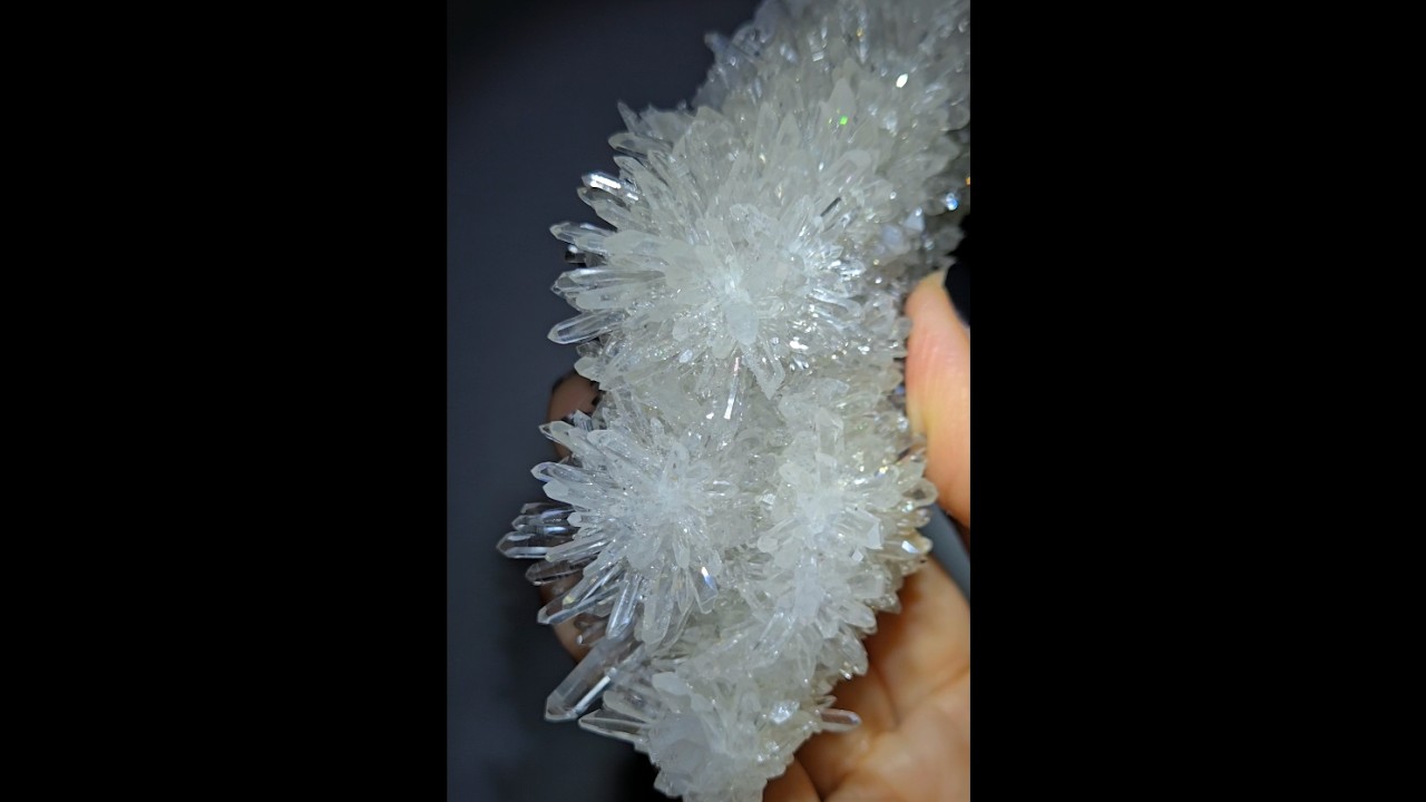 Chrysanthemum needle quartz cluster - CQ476