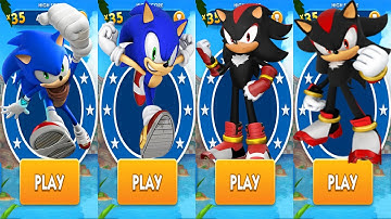 Sonic vs Shadow in Sonic Boom vs Sonic Dash - All Characters Unlocked (android, ios) Game