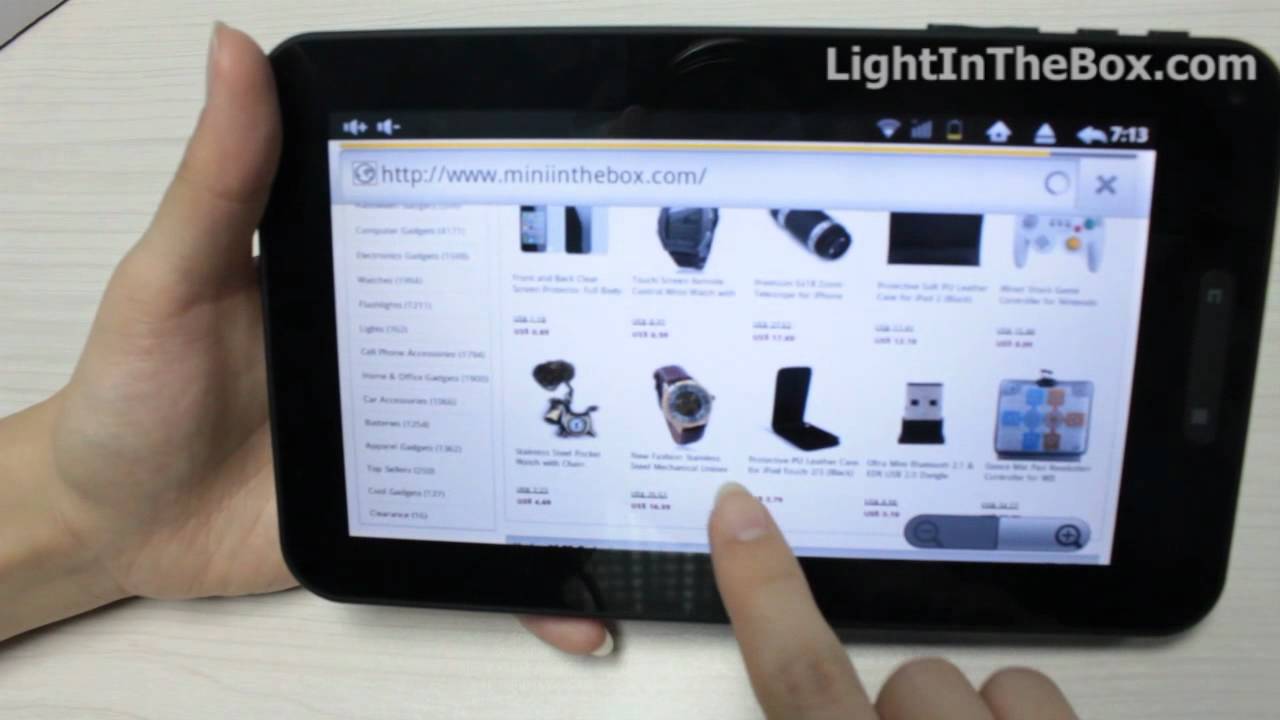 Rocket Android Tablet From LightInTheBox YouTube