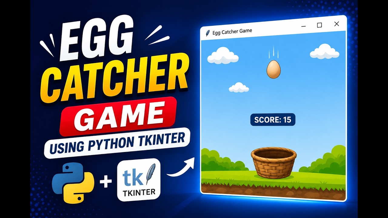Egg Catcher Game Using Python Tkinter - YouTube