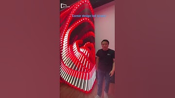 Smooth corner design led screen #leddisplay #corner #ledscreen #design #ledpanel #curve