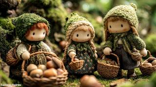 A Peaceful Day in the Tiny  Fantasy Spirits 🍄 Relaxing Celtic Music & Cozy Forest Ambience