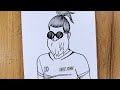 Free Fire Game Character Old Beard drawing Real time | Real time drawing Free Fire character