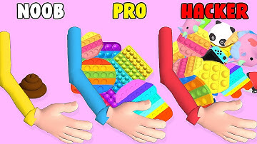 Pinker Lab | NOOB vs PRO vs HACKER in Trading Master 3D - Fidget Pop