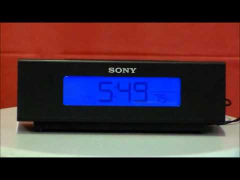 Sony ICF C707 Auto Set Dual Alarm Clock Radio W Nature Sounds 