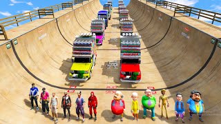 Motu Patlu Vs Free Fire Super Mega Ramp challenge😱😲😱in GTA 5