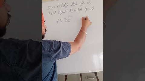 Divisibility rule for 2 | koi bi number 2 se kab divide hota hai | #shorts