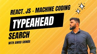 ReactJs Interview Question - Machine Coding - Typeahead search