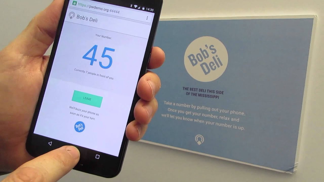 Physical Web Restaurant Buzzer