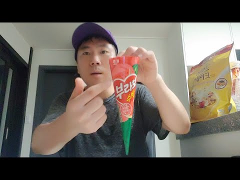 새로산 모자쓰고 <strong>해태</strong> 부라보 수박 시즌한정 먹었어
