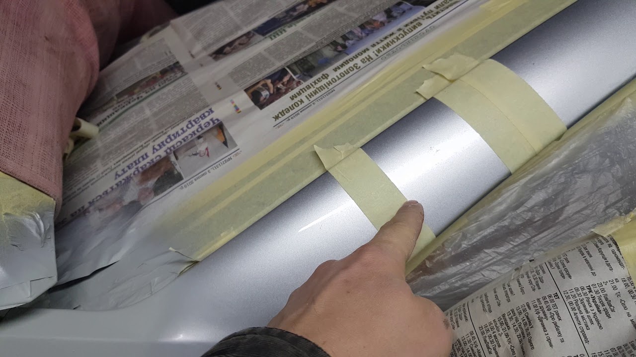 Покраска переходом металлик серебро.База+лак.Стойка. Авто из США ремонт ...