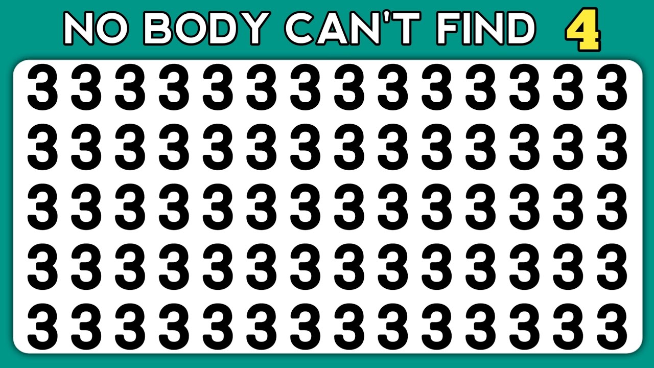 Find the Odd One Out | Number and Letter Edition - Test 2 Your Eyes ...