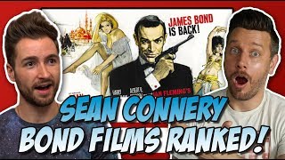 All 7 Sean Connery James Bond Films Ranked! (w\/ FilmSpeak)