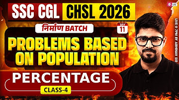 SSC CGL/ CHSL 2026 | Problems Based On Population for SSC CGL/ CHSL Maths | Maths by Abhinav Sir