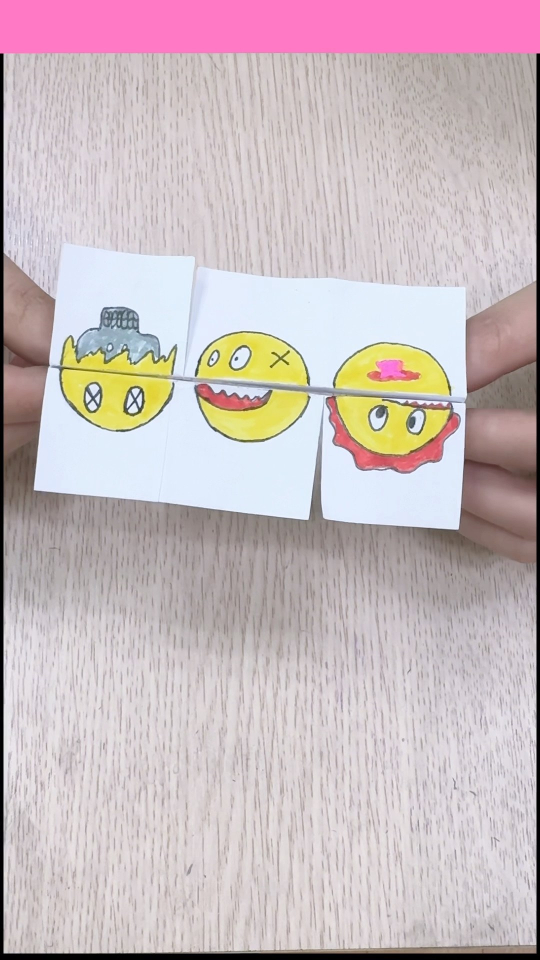 Dạy bé yêu làm trò chơi thủ công giấy emoji siêu đơn giản #shorts #games #diy