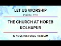 SUNDAY WORSHIP SERVICE || 17 NOVEMBER 2024