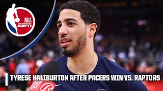 'WE HAD TO LOCK IN!' 🔒 - Tyrese Haliburton after Pacers' win vs. Raptors | NBA on ESPN