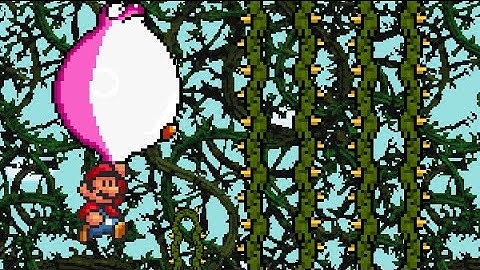 Super Mario Bros X (SMBX 1.4.3) Custom Level: Bramble Blast (DKC2).