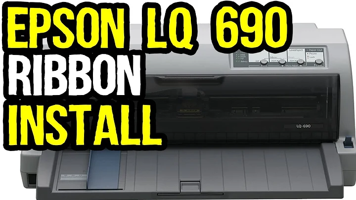 How to Install Ribbon in Epson LQ-690 Dot Matrix Printer?