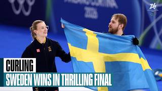 sweden defeats u s thrilling mixed doubles curling final