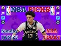 3-0 Yesterday! NBA Best Bets TODAY | Sunday January 25 2026 | Player Props | $100 Giveaway! | FREE