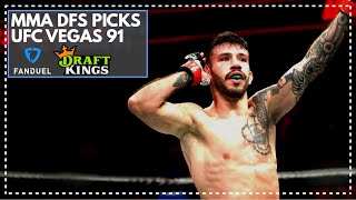 UFC Vegas 91: DraftKings $100,000 Winning Picks \& Strategies (and FanDuel Lineup Advice)