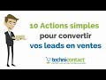 Comment convertir un lead en vente  10 actions simples