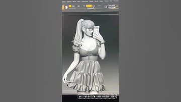 Resin #3dprinting process. Sculpted in #zbrush. Printed on #anycubicphoton m3. #statue #figurine