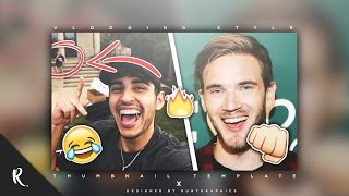 Free Gfx Free Photoshop Thumbnail Template Vlogging Morgz Style & Clickbate Thumbnail Pack 2019