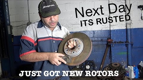The rotors will RUST...but should you be worried?