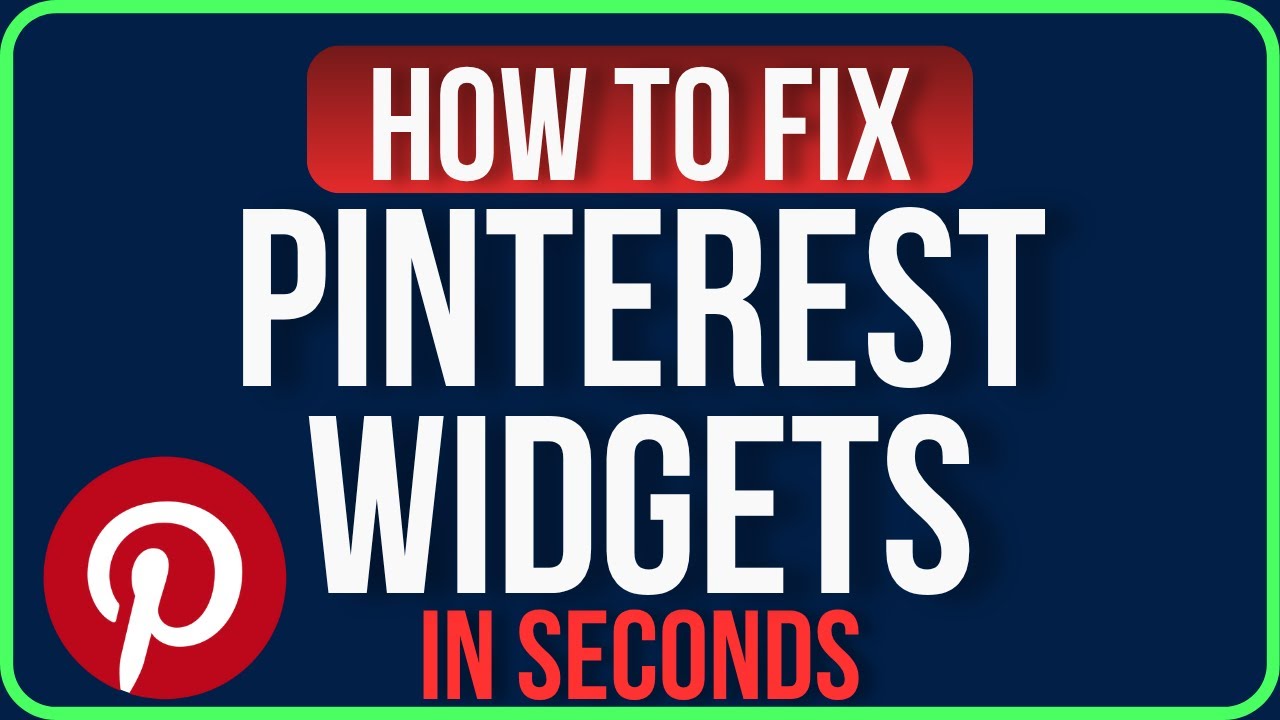 Pinterest Unusable PINTEREST WIDGET NOT WORKING | Why is My Pinterest Widget Not Working ...