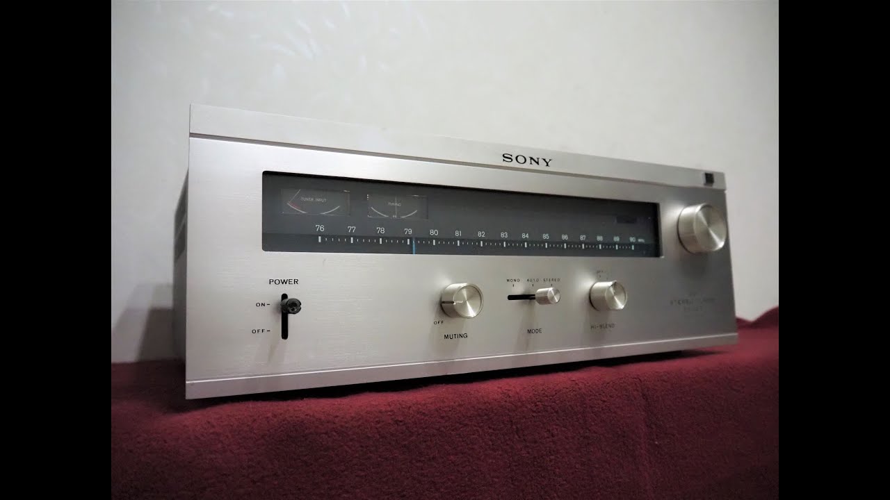 昭和銘機】SONY FMステレオチューナー ST-5000F①動作確認 - YouTube