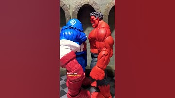 FaceOff: RED HULK Vs. American JUGGERNAUT Quick Look Superhero Action Figure Review