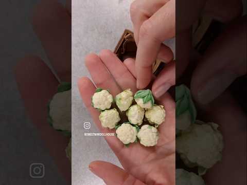 cauliflower mold  & the leaf mold #polymerclay #miniature #diy #fimo #dollhouse #sweetminidollhouse