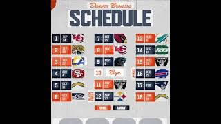 Broncos schedule#NFL