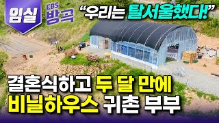 [전북 임실] 🏢"도시에서 버티는게 행복인가?" 결혼 두 달 만에 신혼살림 모두 챙겨 아내 고향의 시골 ⛺비닐하우스로 내려온 귀촌생활 💑부부의 웃음꽃 이야기┃#한국기행 #방방곡곡