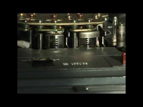 Cleaning Heads of Reel-to-Reel Recorder 